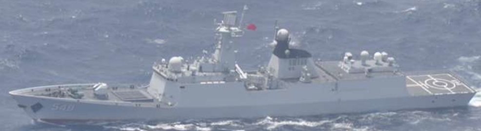 中国軍のフリゲートなど2隻が大隅海峡を航行（5月5日、ジャンカイⅡ級