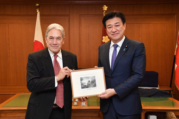 ニュージーランド副首相兼外務大臣が木原防衛大臣を表敬訪問（7月19日