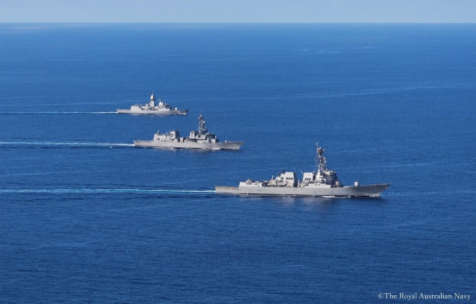 海上自衛隊、米海軍およびオーストラリア海軍との共同訓練を実施（9月