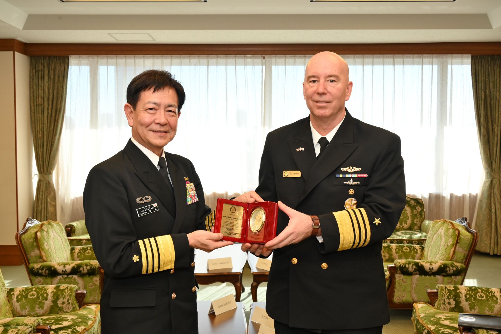 齋藤海上幕僚長を米海軍原子力推進機関部長が表敬訪問（1月29日）｜J