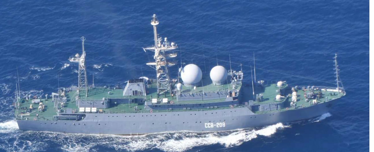 ロシア海軍艦艇1隻が、隠岐諸島の北西の海域を航行（6月4日