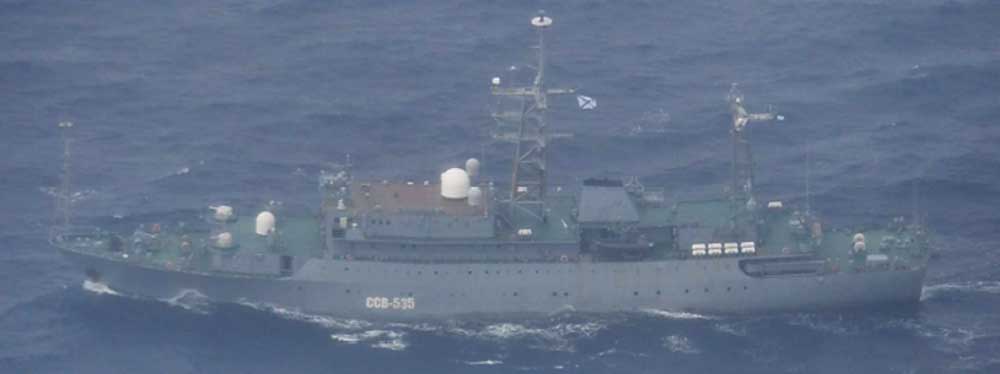 ロシア海軍艦艇1隻が対馬海峡を南西進（10月3日、ヴィシニャ級）｜J