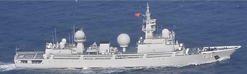 中国海軍艦艇1隻が大隅海峡を東進、太平洋へ向けて航行（11月8日
