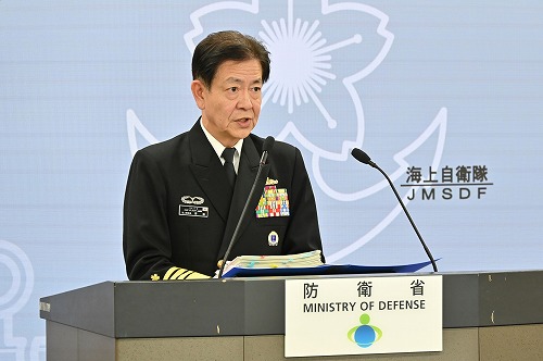海上幕僚長が記者会見 太平洋の防衛態勢、「きょうのかいばくちょう