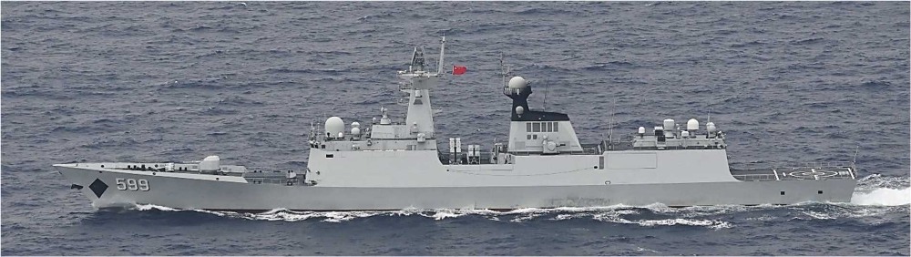 中国海軍艦艇2隻が沖縄本島-宮古島間を南東進し太平洋へ（5月22日