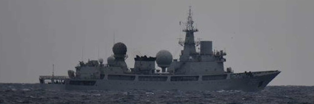中国海軍艦艇1隻が口永良部島の西海域を北東進（6月10日、ドンディアオ